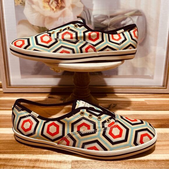 Keds x Kate Spade New York - Champion Laceless Geometric Slip ons, size 9, EUC - Picture 6 of 13